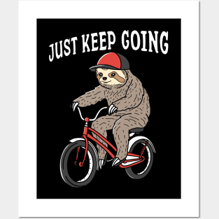 Keep Going Sloth Posters and Art